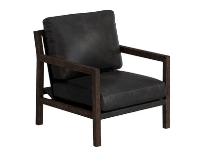 IFD  - Milan II  - Wooden Frame & Base, Armchair  - Black  - IUP403-ACH-216 view 1