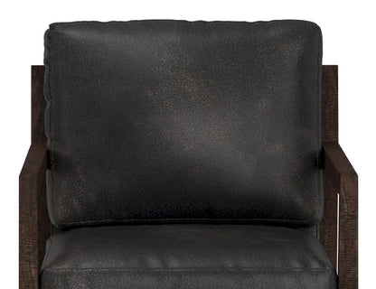 IFD  - Milan II  - Wooden Frame & Base, Armchair  - Black  - IUP403-ACH-216 view 6