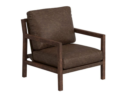 IFD  - Milan  - Wooden Frame, Armchair  - Brown  - IUP401-ACH-212 view 1