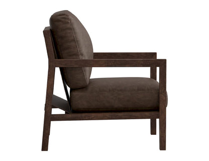 IFD  - Milan  - Wooden Frame, Armchair  - Brown  - IUP401-ACH-212 view 3