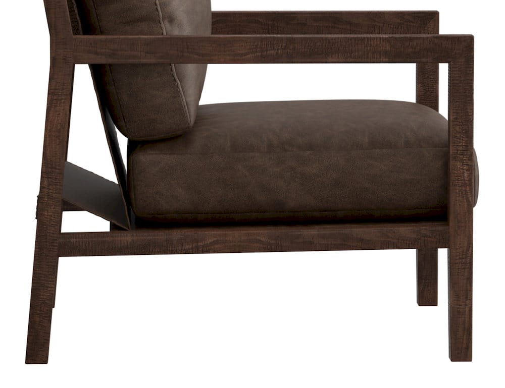 IFD  - Milan  - Wooden Frame, Armchair  - Brown  - IUP401-ACH-212 view 6