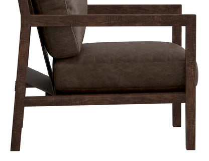 IFD  - Milan  - Wooden Frame, Armchair  - Brown  - IUP401-ACH-212 view 6
