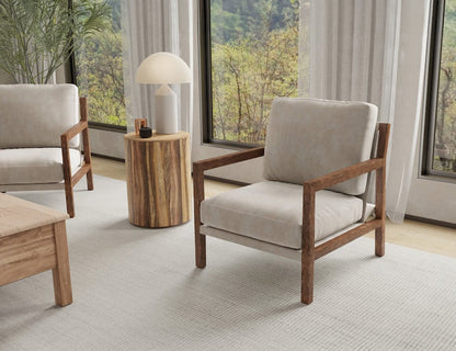 IFD  - Milan  - Wooden Frame, Armchair  - Gray  - IUP401-ACH-210 view 2