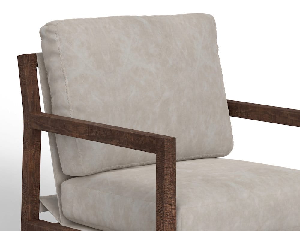 IFD  - Milan  - Wooden Frame, Armchair  - Gray  - IUP401-ACH-210 view 3