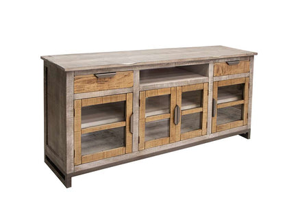 IFD - Mita - 2 Drawer, 4 Glass Doors 70in TV Stand - IFD2411STN70 veiw 1