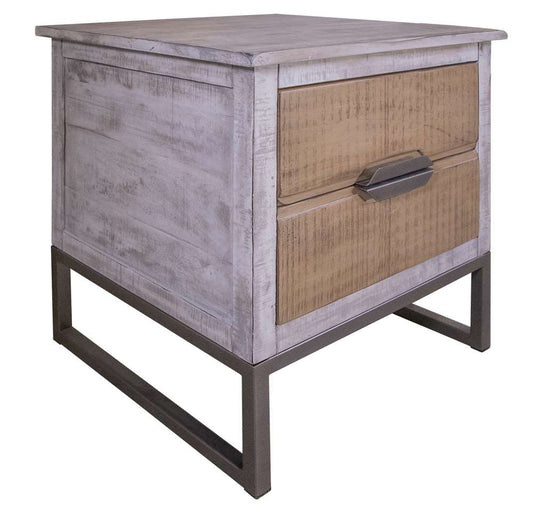 IFD - Mita 2 Drawer, End Table - IFD2411END veiw 1