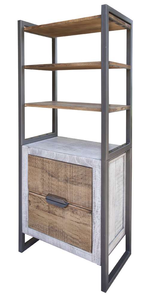 IFD - Mita 2 Drawers & 3 Shelves, Bookcase - IFD2411BKS veiw 1