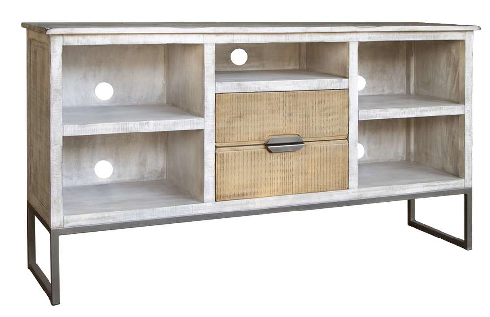 IFD - Mita 5 Shelves & 2 Drawers, TV Stand - IFD2411STN veiw 1