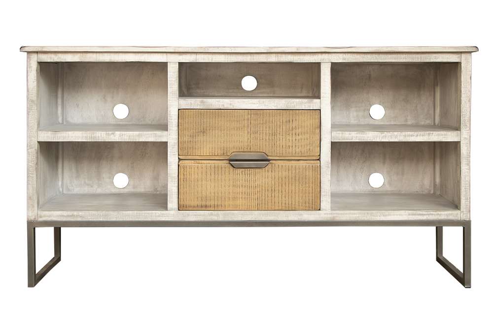 IFD - Mita 5 Shelves & 2 Drawers, TV Stand - IFD2411STN veiw 2