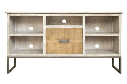 IFD - Mita 5 Shelves & 2 Drawers, TV Stand - IFD2411STN veiw 2
