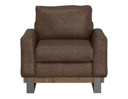 IFD  - Mita  - Metal & Wood Base, Armchair  - Brown  - IUP241-ACH-212 view 2