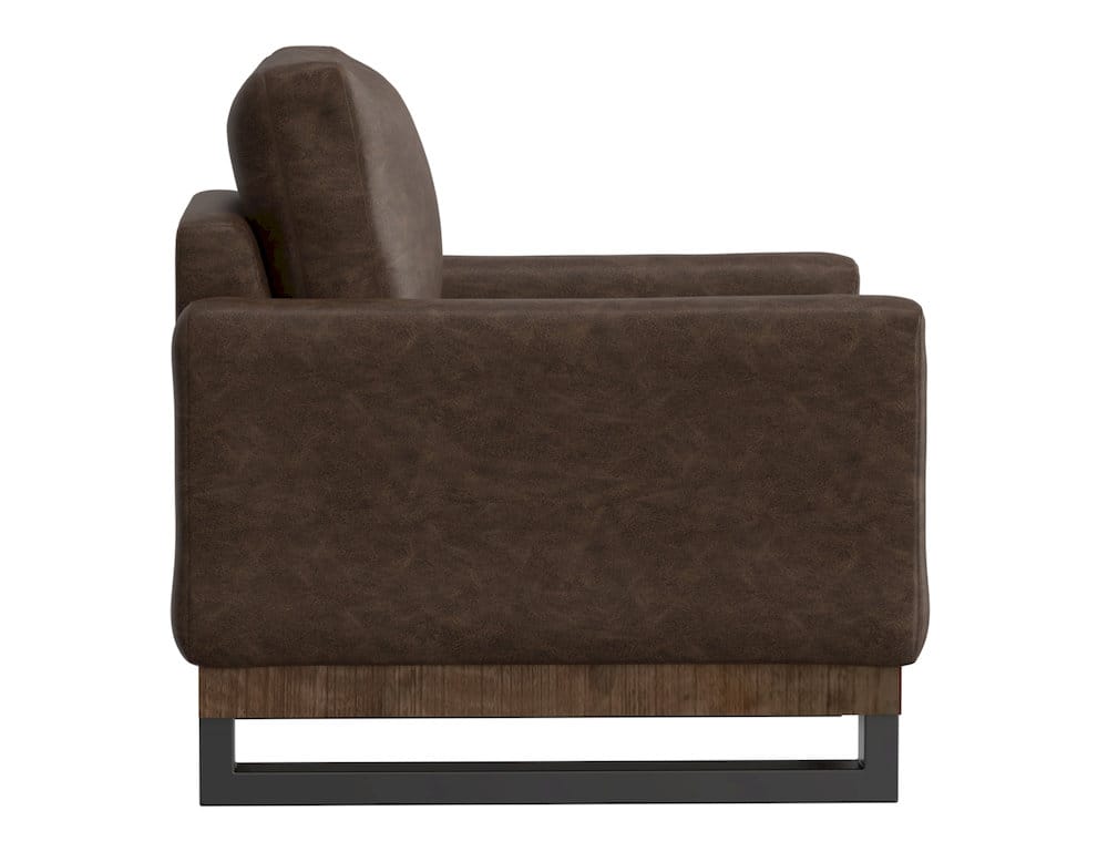 IFD  - Mita  - Metal & Wood Base, Armchair  - Brown  - IUP241-ACH-212 view 3