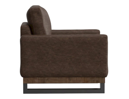IFD  - Mita  - Metal & Wood Base, Armchair  - Brown  - IUP241-ACH-212 view 3