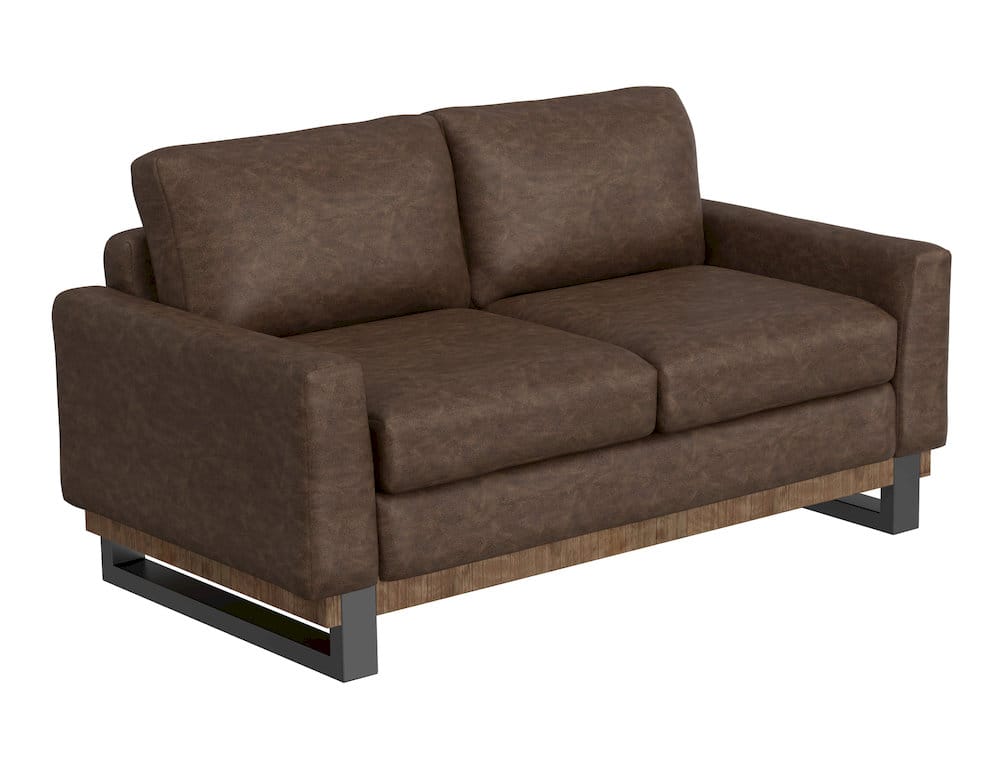 IFD  - Mita  - Metal & Wood Base, Loveseat  - Brown  - IUP241-LOV-212 view 1
