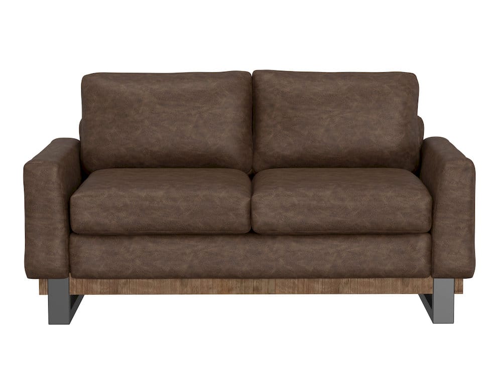 IFD  - Mita  - Metal & Wood Base, Loveseat  - Brown  - IUP241-LOV-212 view 2