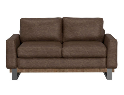 IFD  - Mita  - Metal & Wood Base, Loveseat  - Brown  - IUP241-LOV-212 view 2