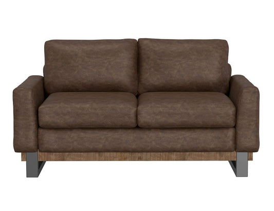 IFD  - Mita  - Metal & Wood Base, Loveseat  - Brown  - IUP241-LOV-212 view 2