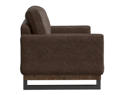 IFD  - Mita  - Metal & Wood Base, Loveseat  - Brown  - IUP241-LOV-212 view 3