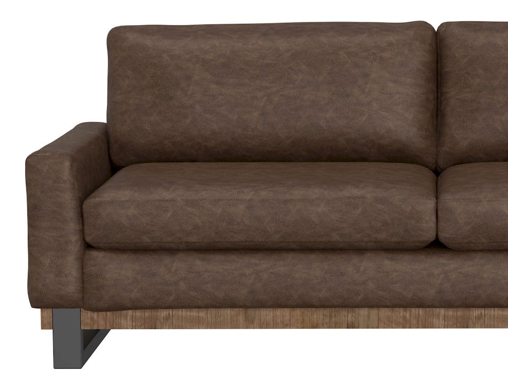 IFD  - Mita  - Metal & Wood Base, Loveseat  - Brown  - IUP241-LOV-212 view 6