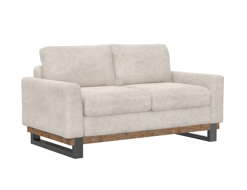 IFD  - Mita  - Metal & Wood Base, Loveseat  - Gray  - IUP241-LOV-210 view 2