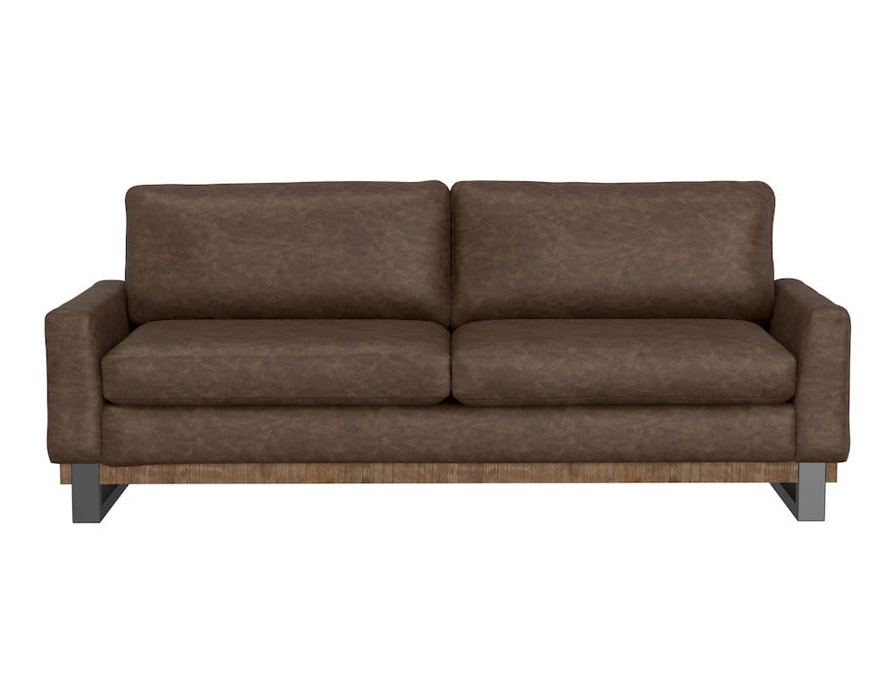 IFD  - Mita  - Metal & Wood Base, Sofa  - Brown  - IUP241-SOF-212 view 2