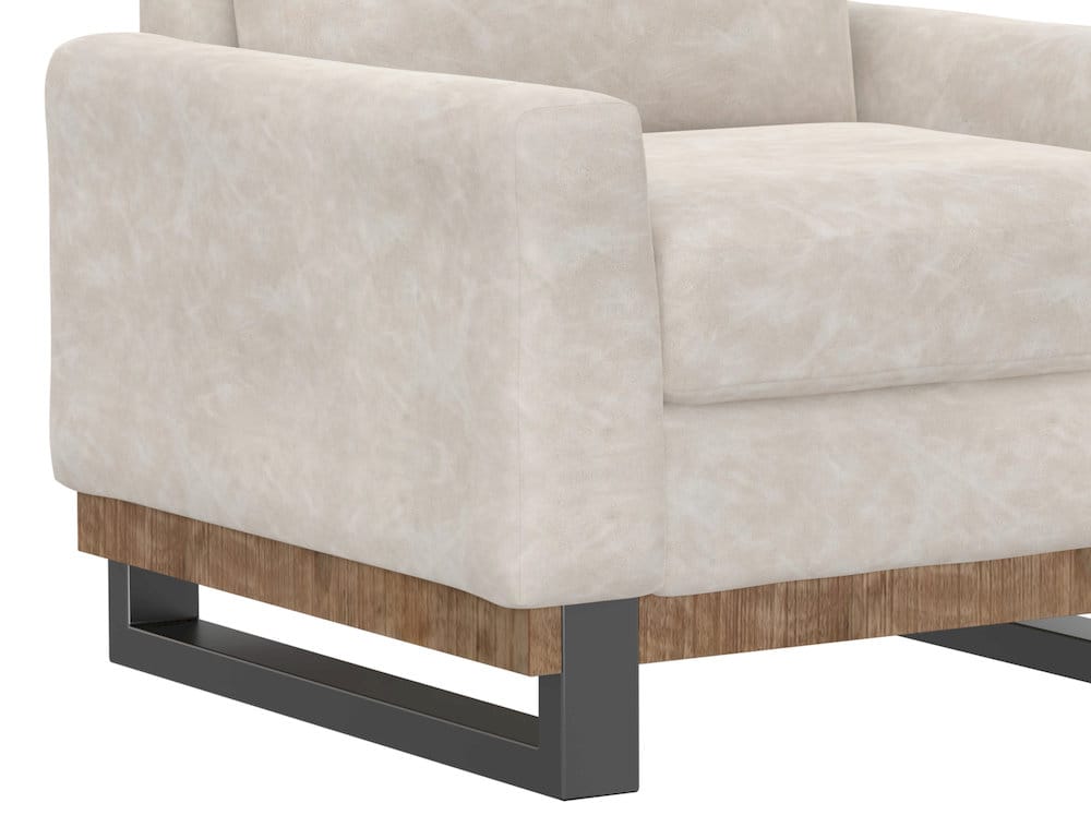 IFD  - Mita  - Metal & Wood Base, Sofa  - Gray  - IUP241-SOF-210 view 4