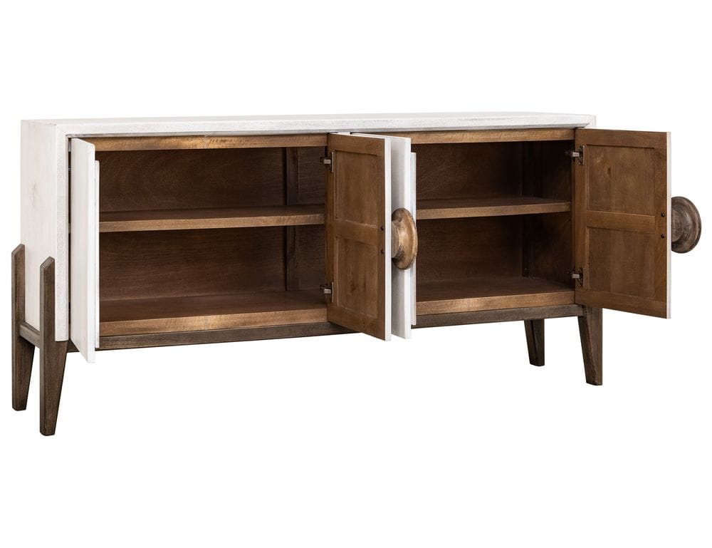 IFD - Moka White - 4 Door Console - IFD1281CNS view 4