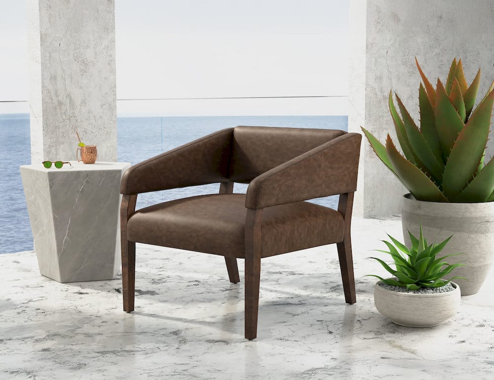 IFD  - Murcia  - Wooden Frame, Armchair  - Brown  - IUP221-ACH-212 view 4