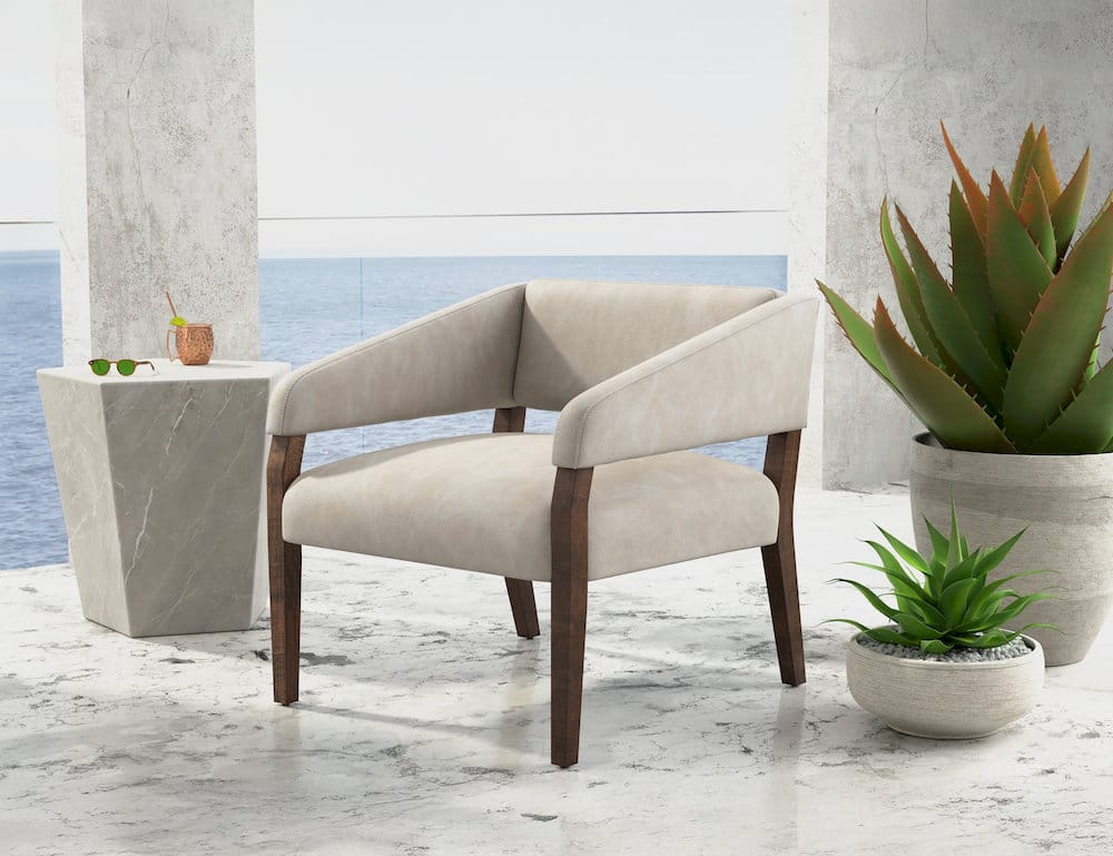 IFD  - Murcia  - Wooden Frame, Armchair  - Gray  - IUP221-ACH-210 view 4