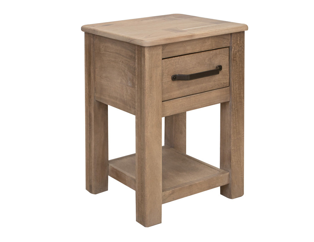 IFD - Natural Parota - 1 Drawer, Chairside Table - IFD8681CST view 1