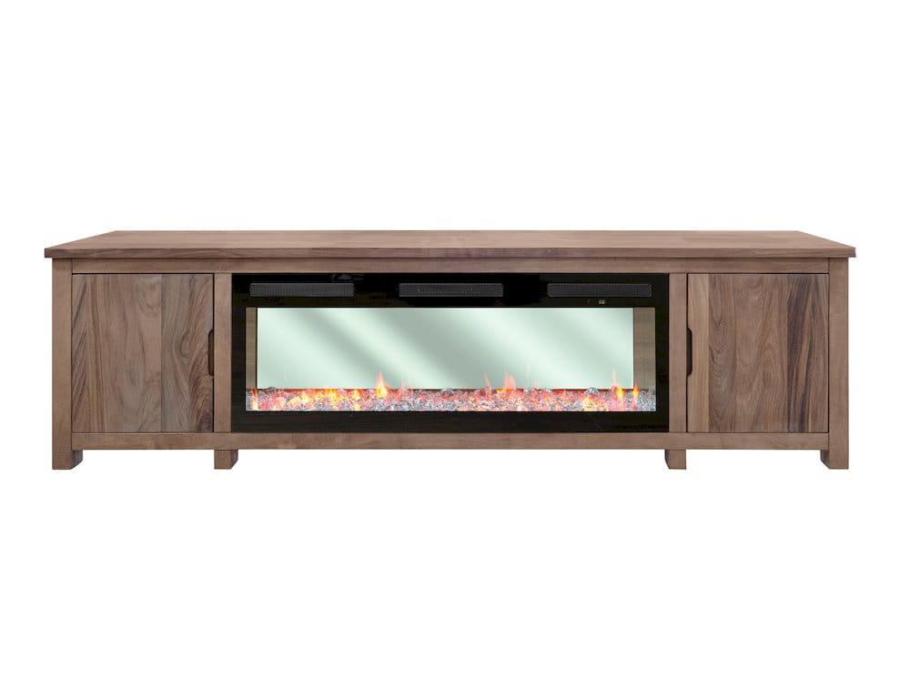 IFD  - Natural Parota  - 2 Door Fireplace TV Stand  - IFD8681EFP93 view 1