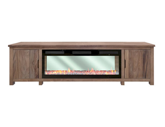 IFD  - Natural Parota  - 2 Door Fireplace TV Stand  - IFD8681EFP93 view 1