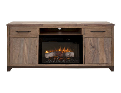 IFD  - Natural Parota  - 2 Drawer 2 Door Fireplace TV Stand  - IFD8681EFP70 view 2
