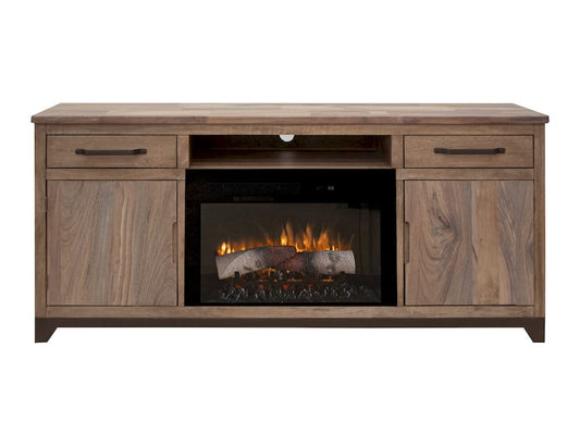 IFD  - Natural Parota  - 2 Drawer 2 Door Fireplace TV Stand  - IFD8681EFP70 view 2