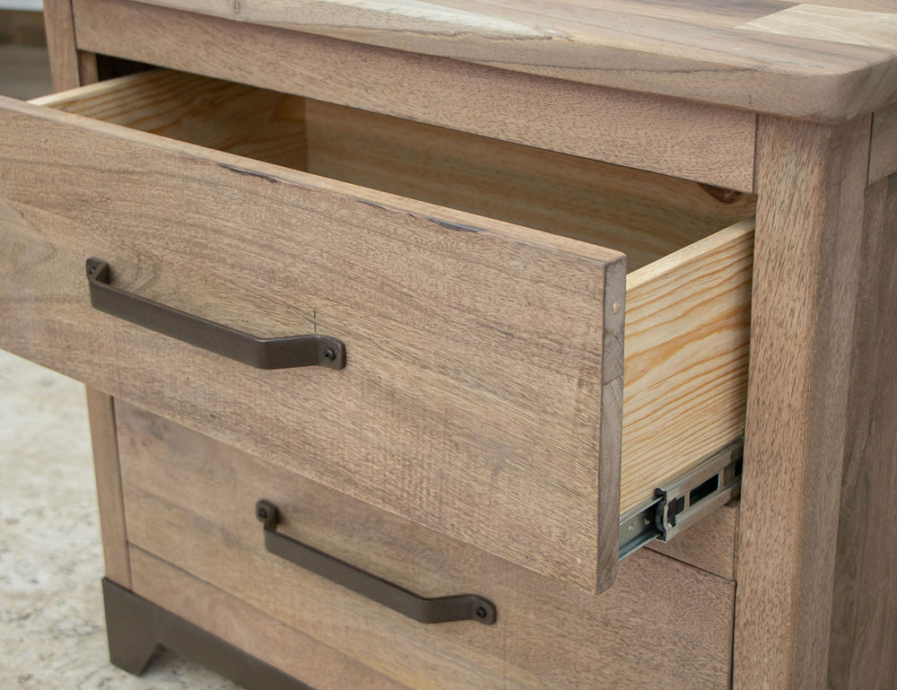 IFD - Natural Parota - 2 Drawers, Nightstand - IFD8681NTS view 7