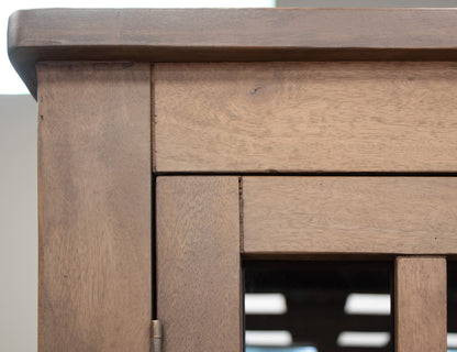IFD - Natural Parota - 2 Glass Door 1 Drawer, Cabinet - IFD8681CAB view 8
