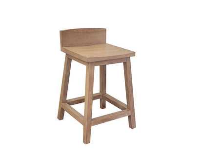 IFD - Natural Parota - 24in Wooden Barstool (Set of 2) - IFD8681BST24 veiw 1