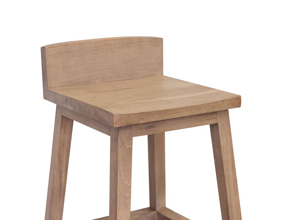 IFD - Natural Parota - 24in Wooden Barstool (Set of 2) - IFD8681BST24 veiw 3