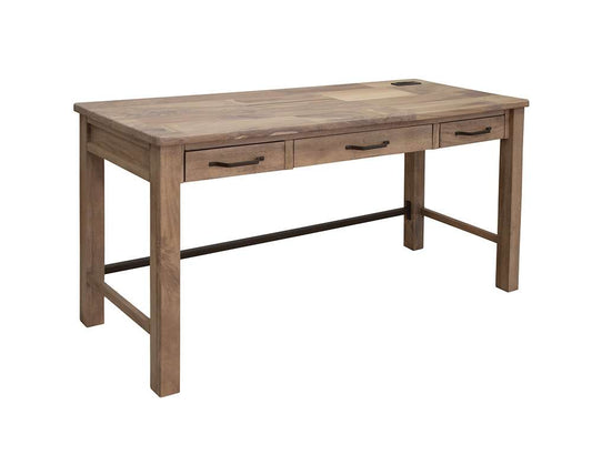 IFD - Natural Parota - 3 Drawers, Desk - IFD8681DSK veiw 1