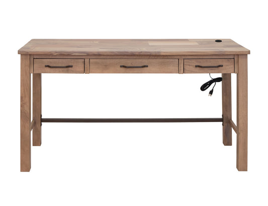 IFD - Natural Parota - 3 Drawers, Desk - IFD8681DSK view 1