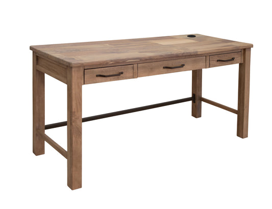 IFD - Natural Parota - 3 Drawers, Desk - IFD8681DSK view 2