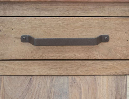 IFD - Natural Parota - 4 Door 2 Drawer Kitchen Island - IFD8681KSL veiw 3