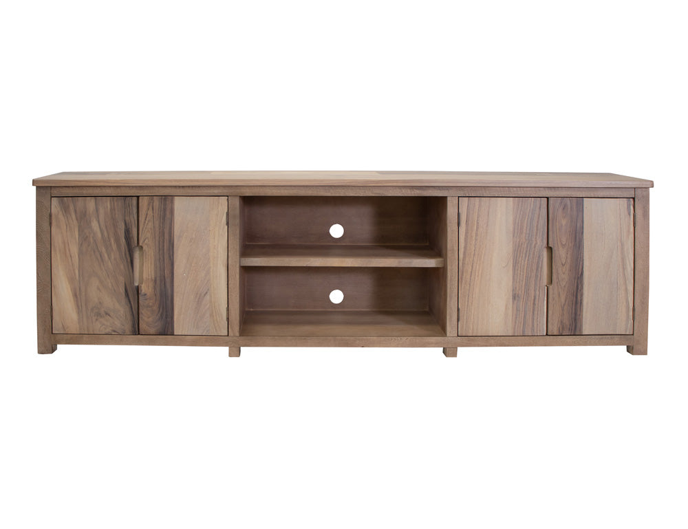 IFD - Natural Parota - 4 Door 93in TV Stand - IFD8681STN93 view 1