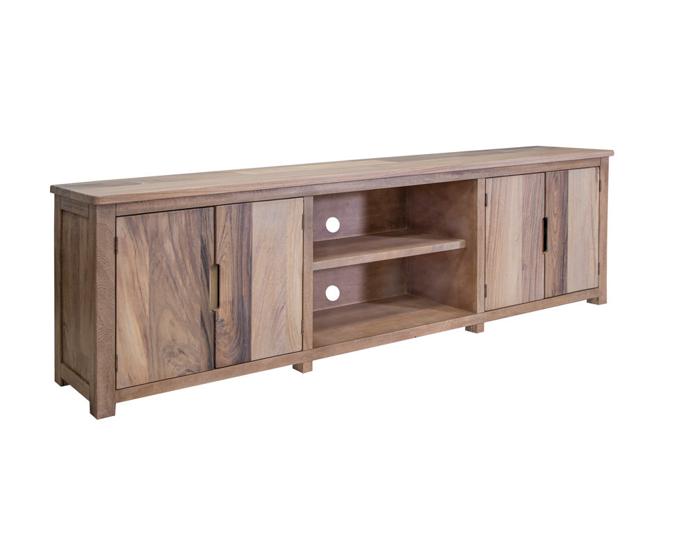 IFD - Natural Parota - 4 Door 93in TV Stand - IFD8681STN93 view 2