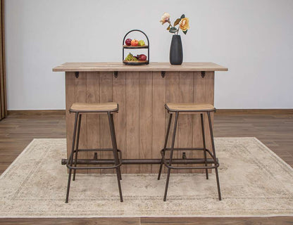 IFD - Natural Parota - 4 Door Wooden Bar - IFD8681BAR veiw 3