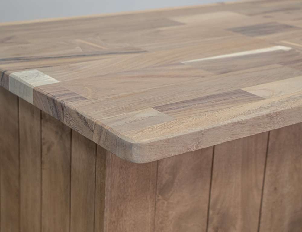 IFD - Natural Parota - 4 Door Wooden Bar - IFD8681BAR veiw 5