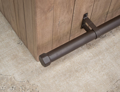 IFD - Natural Parota - 4 Door Wooden Bar - IFD8681BAR view 5