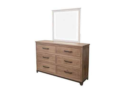 IFD - Natural Parota - 6 Drawers, Dresser - IFD8681DSR veiw 1