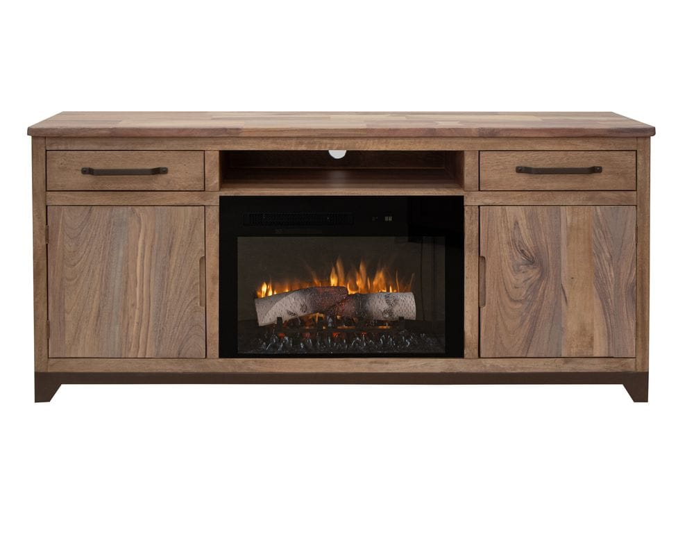 IFD - Natural Parota - 70" Electric Fireplace - IFD8681STNFP70 view 1