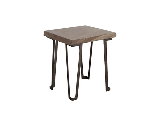 IFD  - Natural Parota  - Chairside Table  - IFD8682CST view 1
